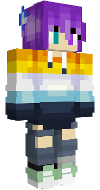 Your protagonist 💜 A Minecraft player character