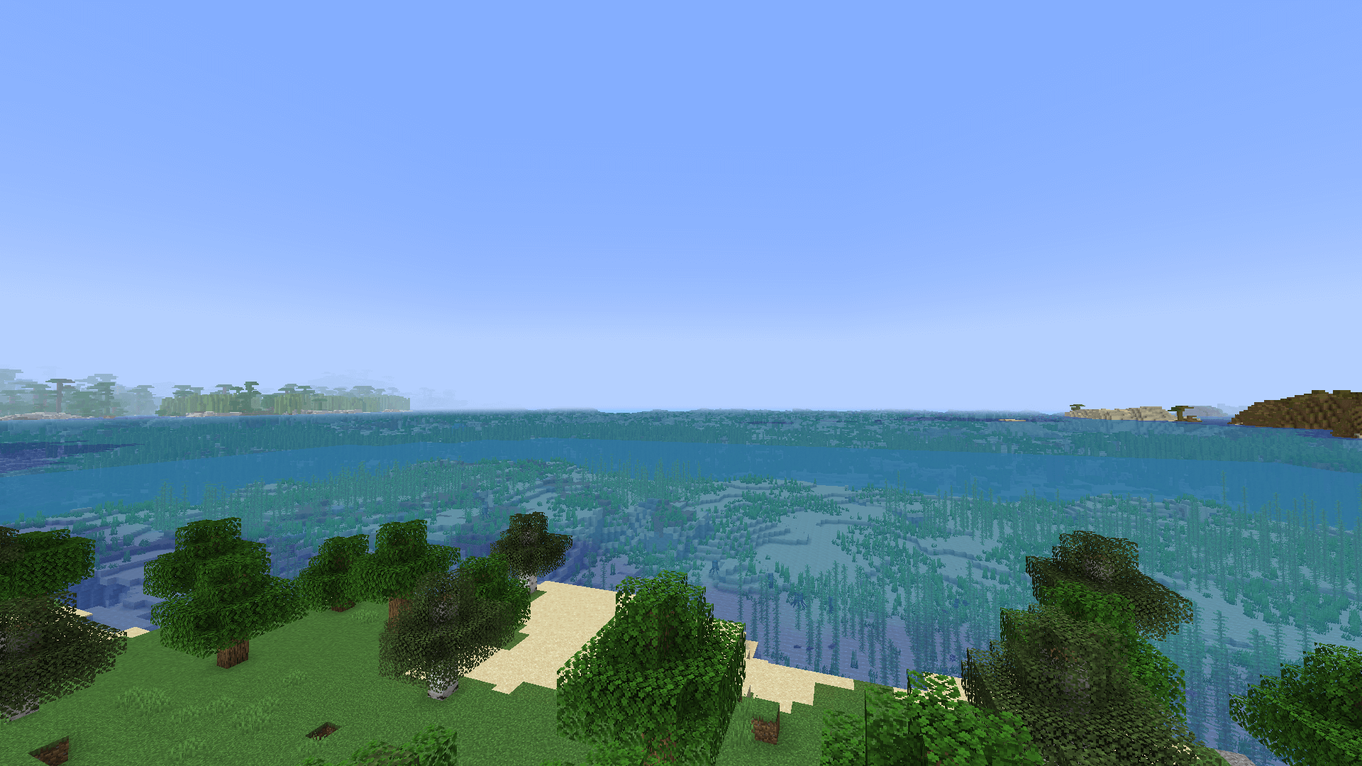 Looking south to the ocean