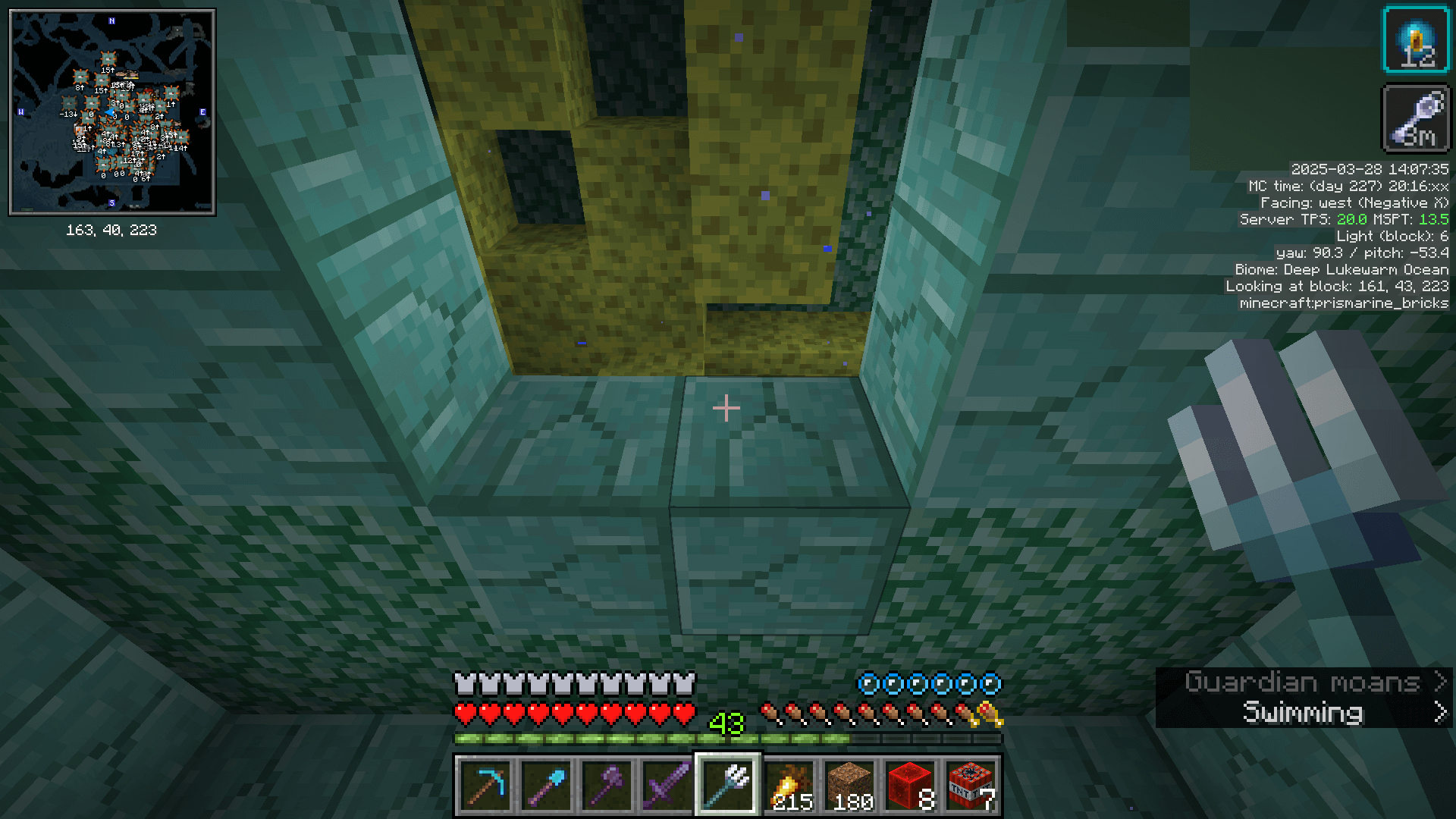 Ohhhh what lives in a monument under the sea? Sponge Rooms PerChance! Looking up into a sponge room in the ocean monument.