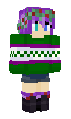 Alternate Ela skin in an ugly Christmas sweater.