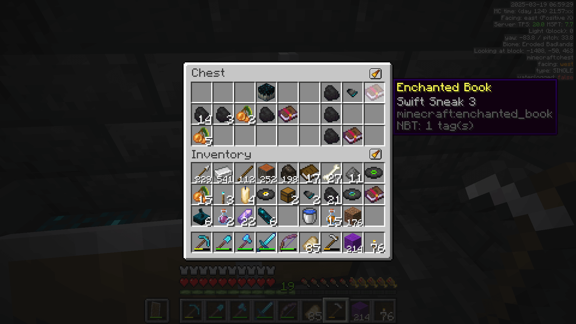 I headcanon Swift Sneak as a magical cure for cramp. Am I old for thinking this? A loot chest in an ancient city, including a Swift Sneak 3 book.